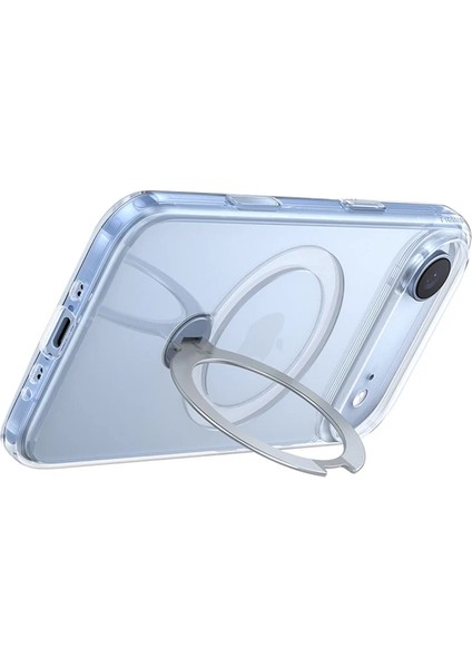 Apple iPhone 17 Air O Stand Spin Serisi Magsafe Kılıf - Şeffaf modelleri