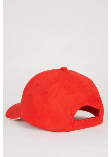 Erkek Çocuk Etiket Baskılı Pamuklu Beyzbol Basketbol Şapkası C0543A824SM