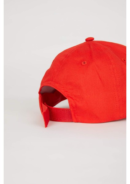 Erkek Çocuk Etiket Baskılı Pamuklu Beyzbol Basketbol Şapkası C0543A824SM