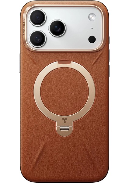 Apple iPhone 17 Pro Max O Stand Spin Vegskin Serisi Magsafe Kılıf - Kahverengi fiyatları
