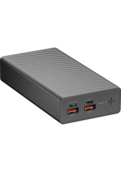 Rave Serisi Pd Powerbank 20000MAH - Siyah fırsatları