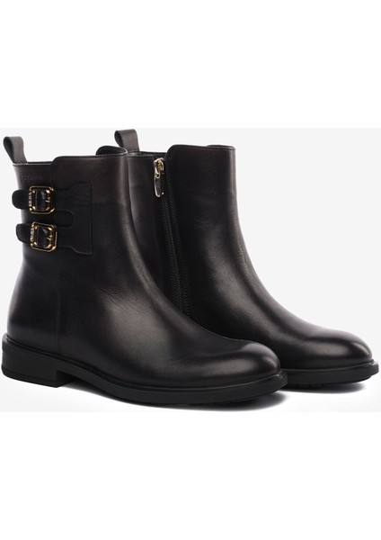 59300 Kadın Hakiki Deri Tokalı Chıc Bot modelleri