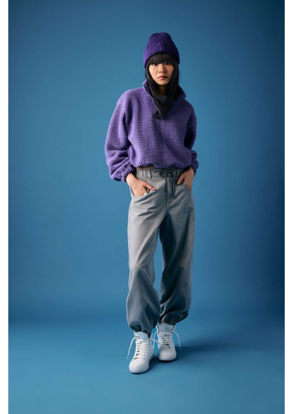 Gabardin Jogger Pantolon Beli Paçası Lastikli B9811AX23WN