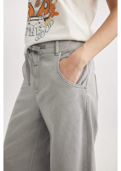 Gabardin Jogger Pantolon Beli Paçası Lastikli B9811AX23WN
