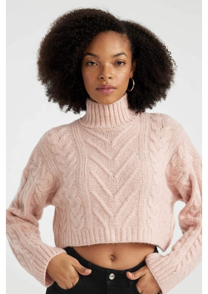 Regular Fit Yarım Balıkçı Yaka Triko Kazak B5443AX23WN