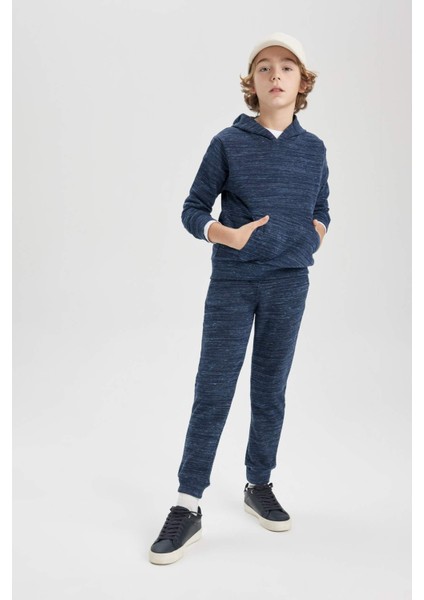 Erkek Çocuk Beli Bağcıklı Lastikli Paça Cepli Jogger Eşofman Altı B8915A823CW