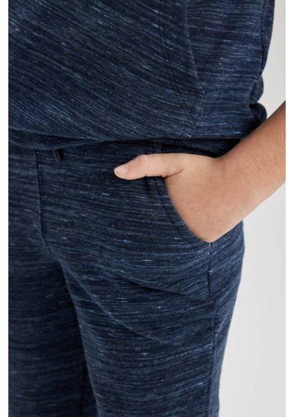 Erkek Çocuk Beli Bağcıklı Lastikli Paça Cepli Jogger Eşofman Altı B8915A823CW
