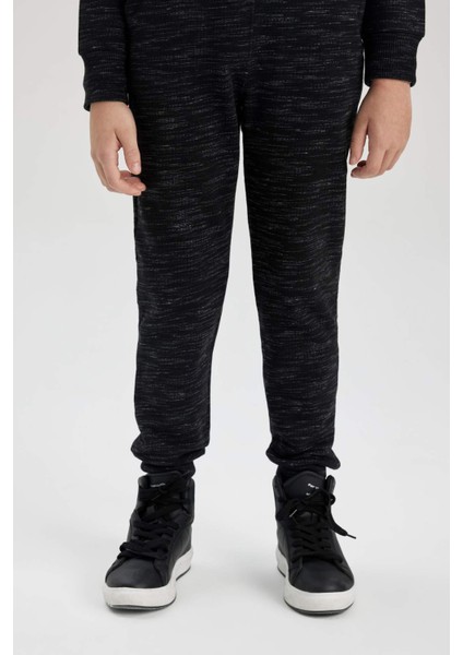 Erkek Çocuk Beli Bağcıklı Lastikli Paça Cepli Jogger Eşofman Altı B8915A823CW