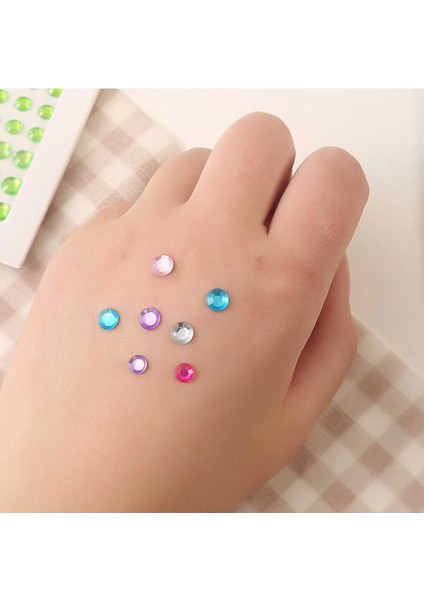 Vücut ve Yüz Taşı Stickers Tırnak Makyaj Taşı Yapışkan Festival Taşı Parti Yüz Taşları