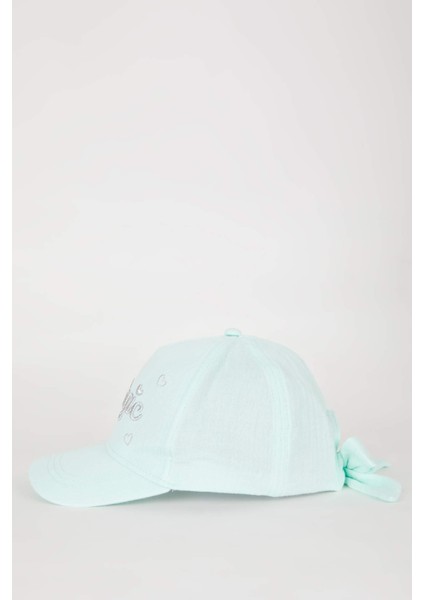 Kız Çocuk Baskılı Gabardin Beyzbol Basketbol Şapkası B7601A824SM