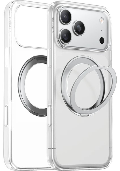 Apple iPhone 17 Pro O Stand Pro Serisi Magsafe Kılıf - Şeffaf