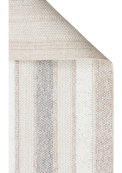 Motto Mot 04 Bej Gri - Yumuşak Dokulu Modern Halı