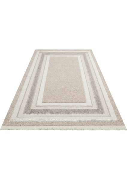 Motto Mot 04 Bej Gri - Yumuşak Dokulu Modern Halı indirimleri