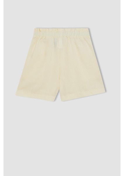 Kız Çocuk Cepli Paperbag Şort C0266A824SM