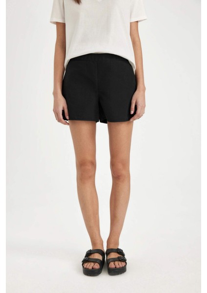 Regular Fit Deniz Şortu-Fall in Love T5639AZ24SM