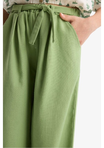 Kız Çocuk Wide Leg Geniş Paça Pantolon C0273A824SM