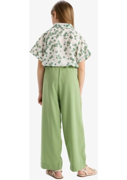 Kız Çocuk Wide Leg Geniş Paça Pantolon C0273A824SM