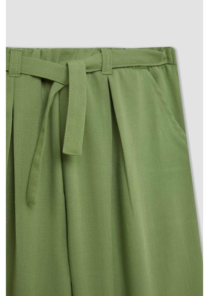 Kız Çocuk Wide Leg Geniş Paça Pantolon C0273A824SM