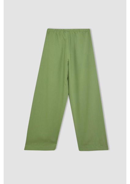 Kız Çocuk Wide Leg Geniş Paça Pantolon C0273A824SM