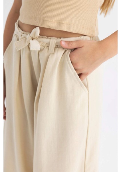 Kız Çocuk Wide Leg Geniş Paça Pantolon C0273A824SM