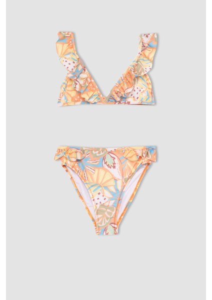 Kız Çocuk Desenli Bikini Takımı B7033A824SM