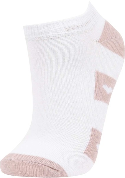 Kadın 3'lü Pamuklu Patik Çorap B6032AXNS