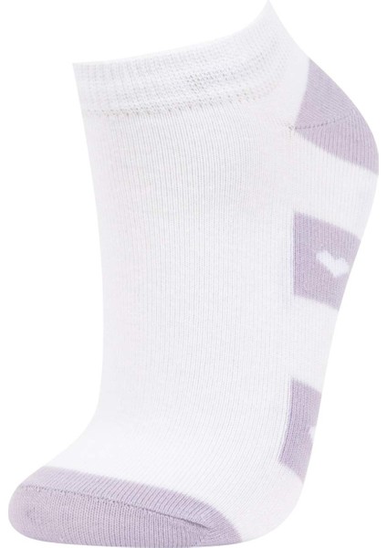 Kadın 3'lü Pamuklu Patik Çorap B6032AXNS