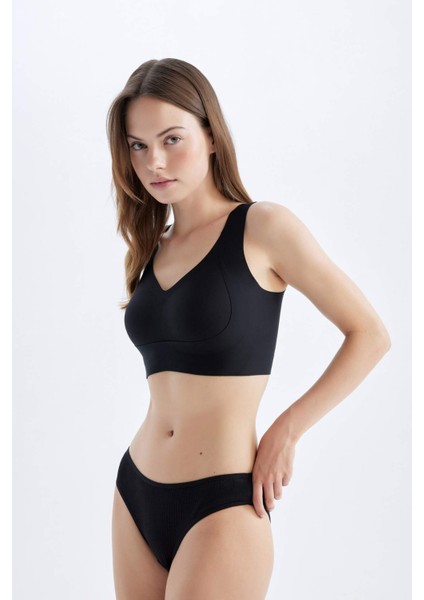 Ribana 3'lü Paketli Basic Düz Brazilian Slip Külot-Fall in Love A3474AX24SM