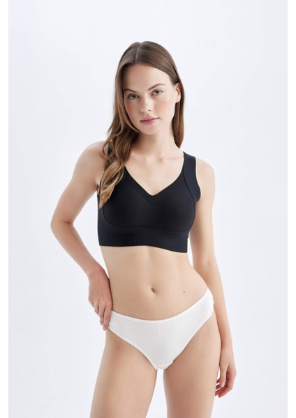Ribana 3'lü Paketli Basic Düz Brazilian Slip Külot-Fall in Love A3474AX24SM