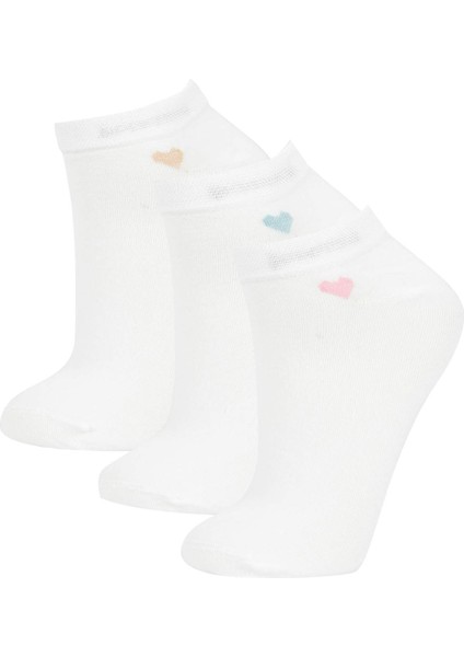 Kadın Dikişsiz 3'lü Bambu Patik Çorap