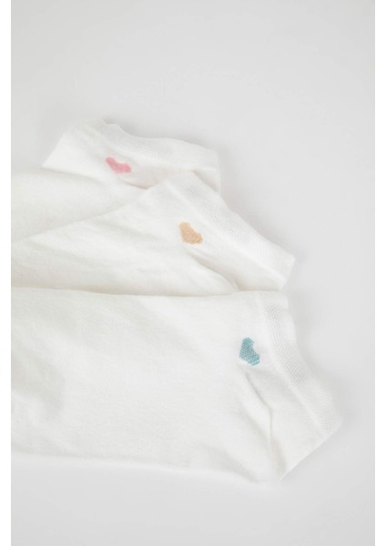 Kadın Dikişsiz 3'lü Bambu Patik Çorap