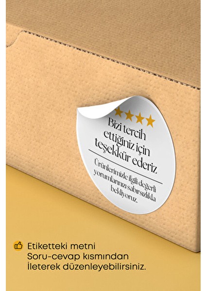 Sticker Paketleme Kargo Ambalaj Etiketi - 4X4CM 70 Adet indirimleri