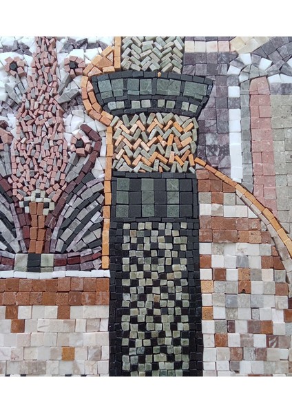 Tarihi Istanbul Mozaik Taş Tablo