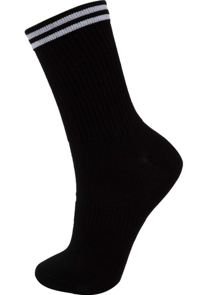 Kadın 2'li Bambu Soket Çember Desenli Çorap C0824AXNS