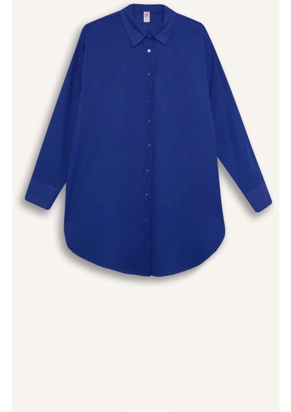 Regular Fit Pamuklu Plaj Gömleği-Fall in Love W8241AZ24SM