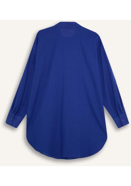 Regular Fit Pamuklu Plaj Gömleği-Fall in Love W8241AZ24SM