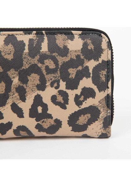 Kadın Leopar Desenli Suni Deri Cüzdan C0885AXNS