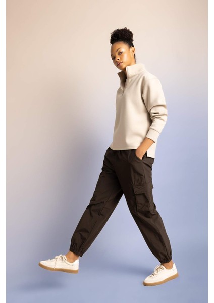 Fit Standart Fit Basic Düz Paraşüt Pantolon C0373AX23WN