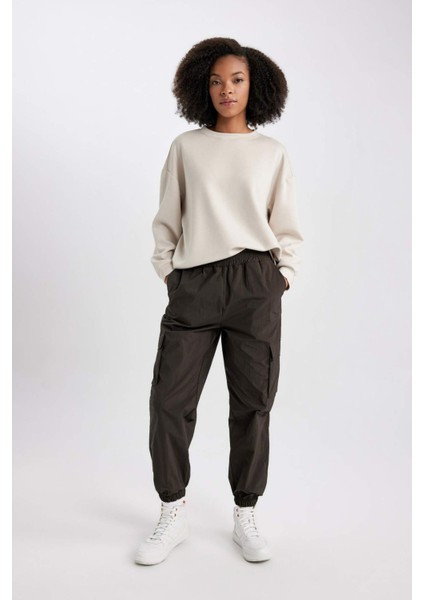 Fit Standart Fit Basic Düz Paraşüt Pantolon C0373AX23WN