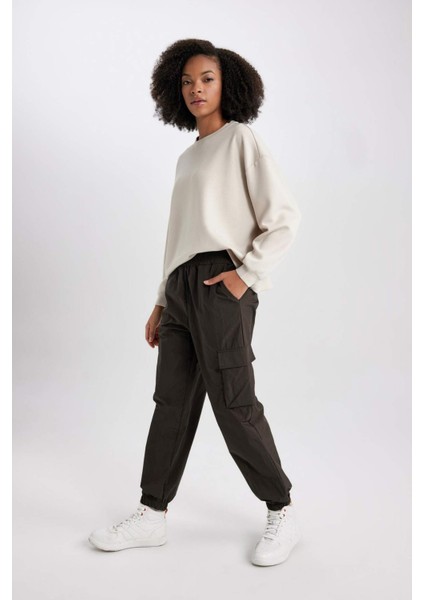 Fit Standart Fit Basic Düz Paraşüt Pantolon C0373AX23WN