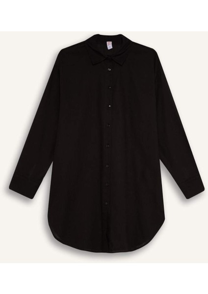 Regular Fit Pamuklu Plaj Gömleği-Fall in Love W8241AZ24SM