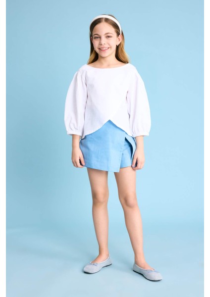 Kız Çocuk Yarım Kollu Bluz C1086A824SP
