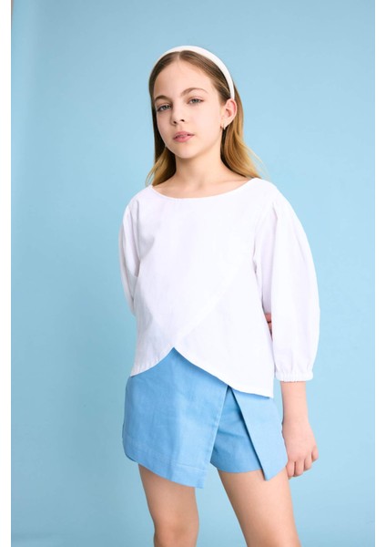 Kız Çocuk Yarım Kollu Bluz C1086A824SP