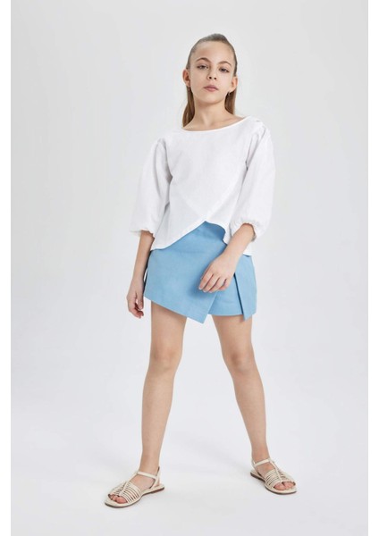 Kız Çocuk Yarım Kollu Bluz C1086A824SP