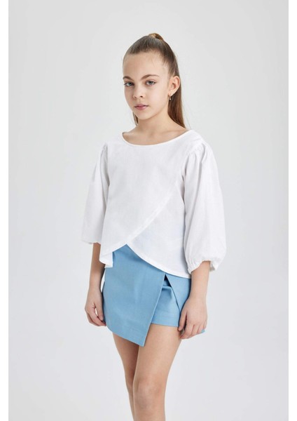 Kız Çocuk Yarım Kollu Bluz C1086A824SP