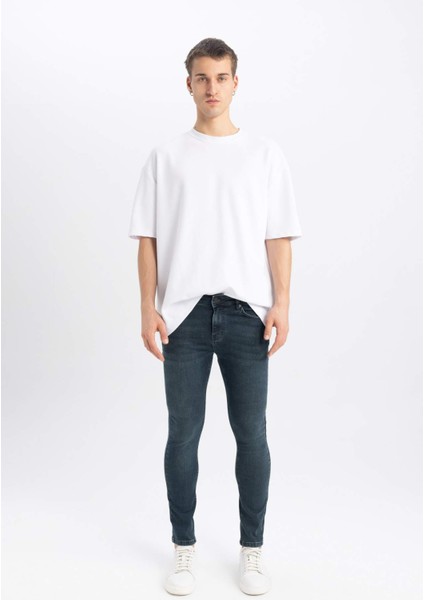 Super Skinny En Dar Kalıp Normal Bel Ekstra Dar Paça Jean Pantolon Z6298AZ24SP