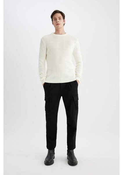 Standart Fit Normal Kesim Bisiklet Yaka Triko Kazak C0048AX24AU