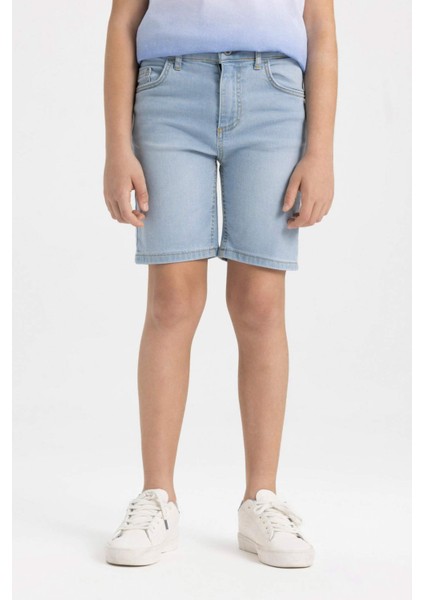 Erkek Çocuk Jean Şort B5762A824SM