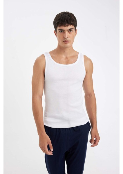 Slim Fit Dar Kesim Ribana 2'li Atlet Y9056AZ24SP