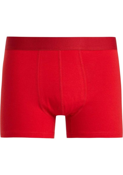 Regular Fit Kalp Desenli 3'lü Boxer B7923AX24SM